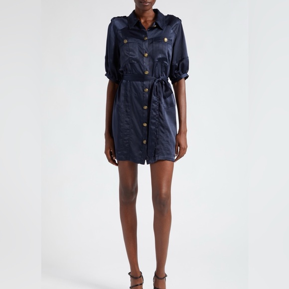 Ramy Brook Murphy Shirt Mini Dress Size 10 - Picture 1 of 8
